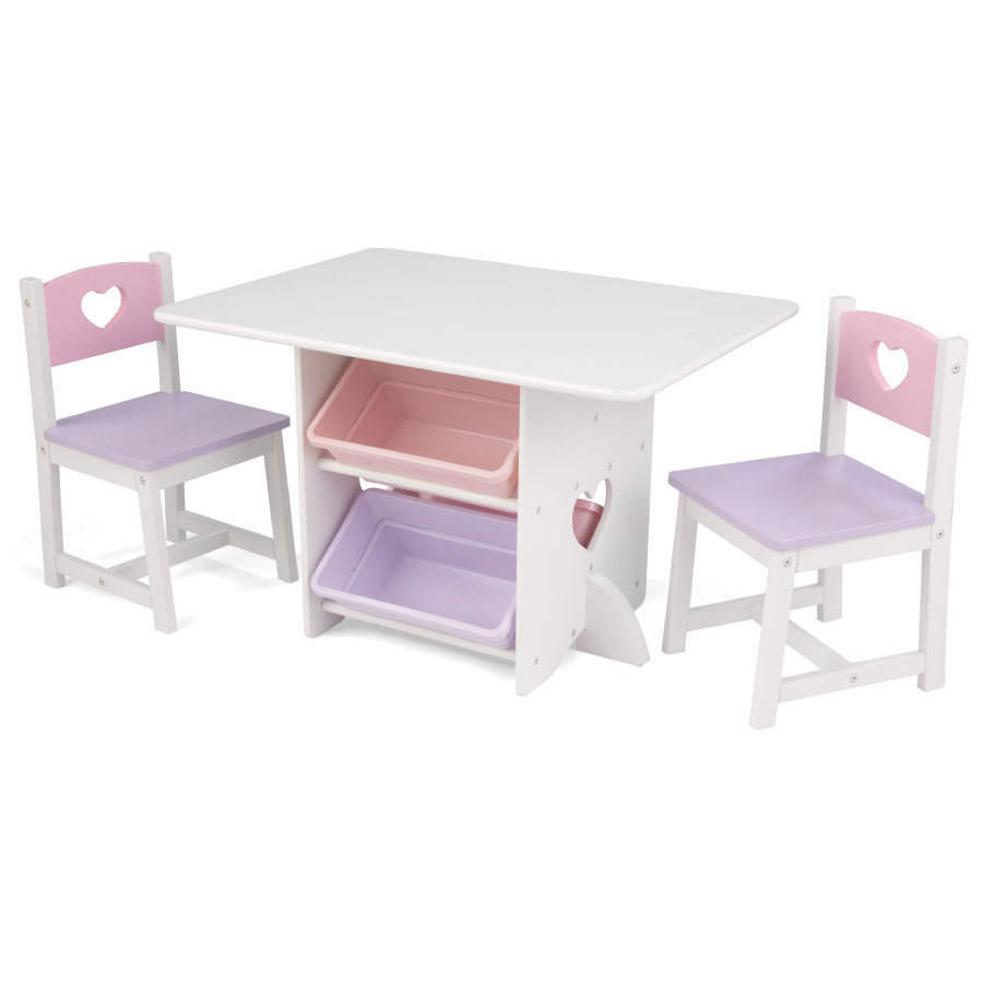Детский комплект стол и стульчики Kidkraft Heart