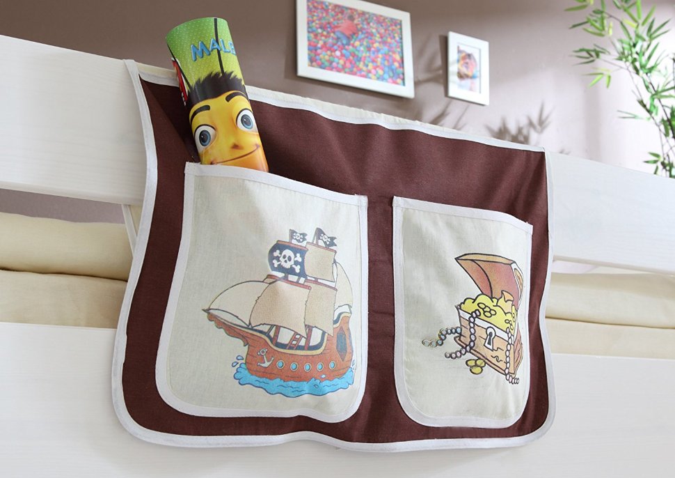 Детский декоративный кармашек для двухъярусной кровати Ticaa 