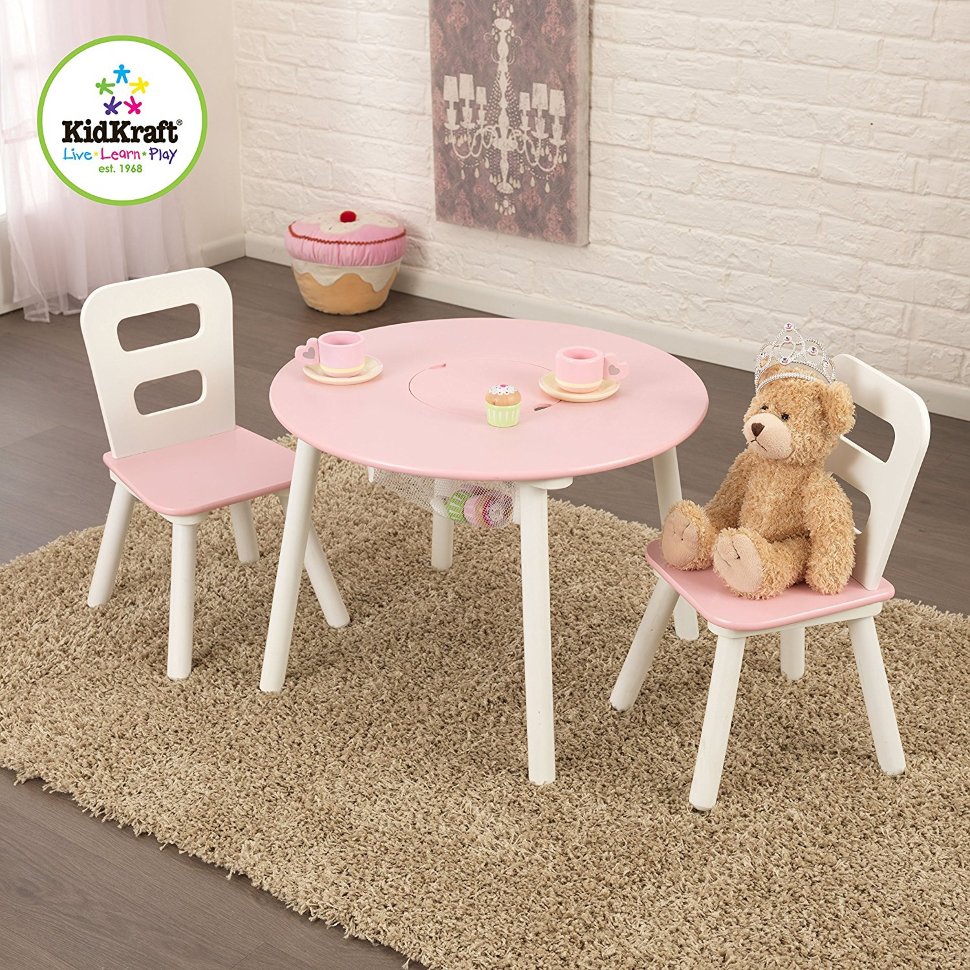 Детский комплект стол и стульчики Kidkraft Weib