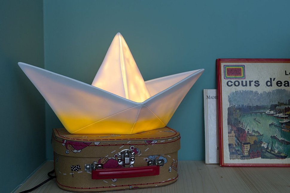Детская настольная лампа-ночник Goodnight Light  Paper Boat