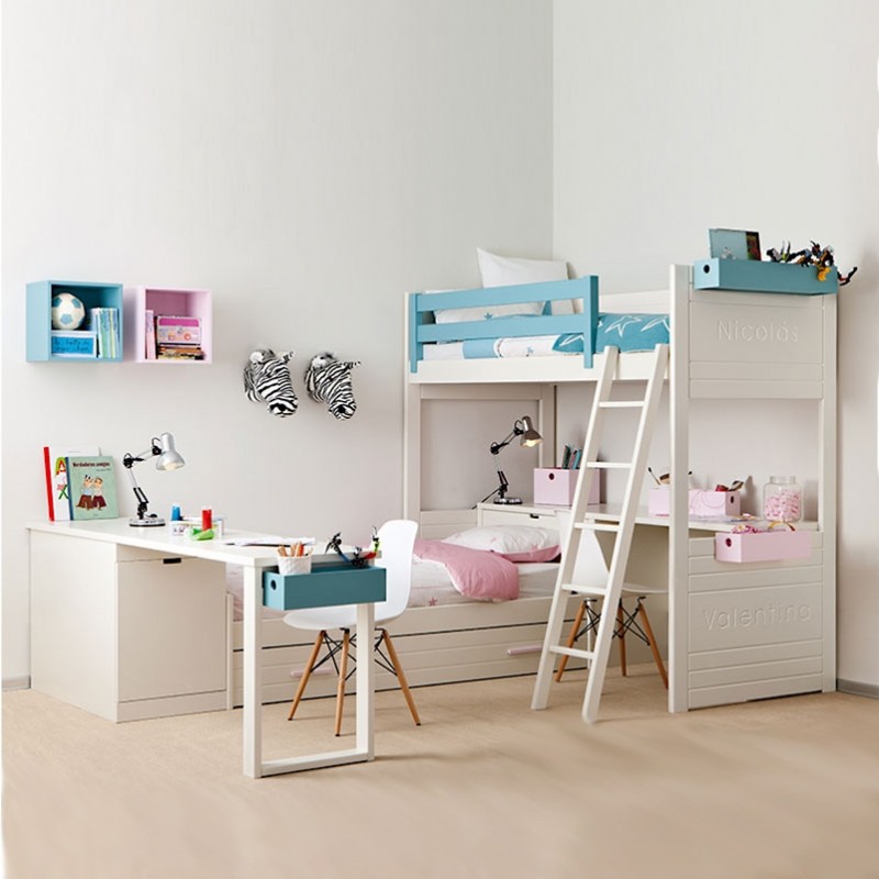 Детская кровать-чердак  Asoral  Roomplanner Lanoi