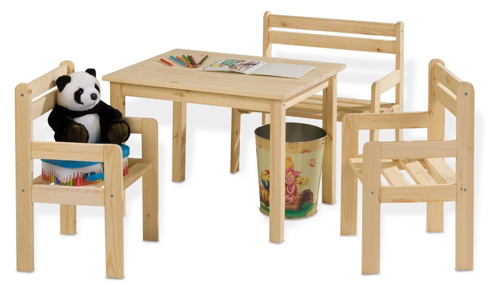 Детский комплект стол и стулья Home4You Kai