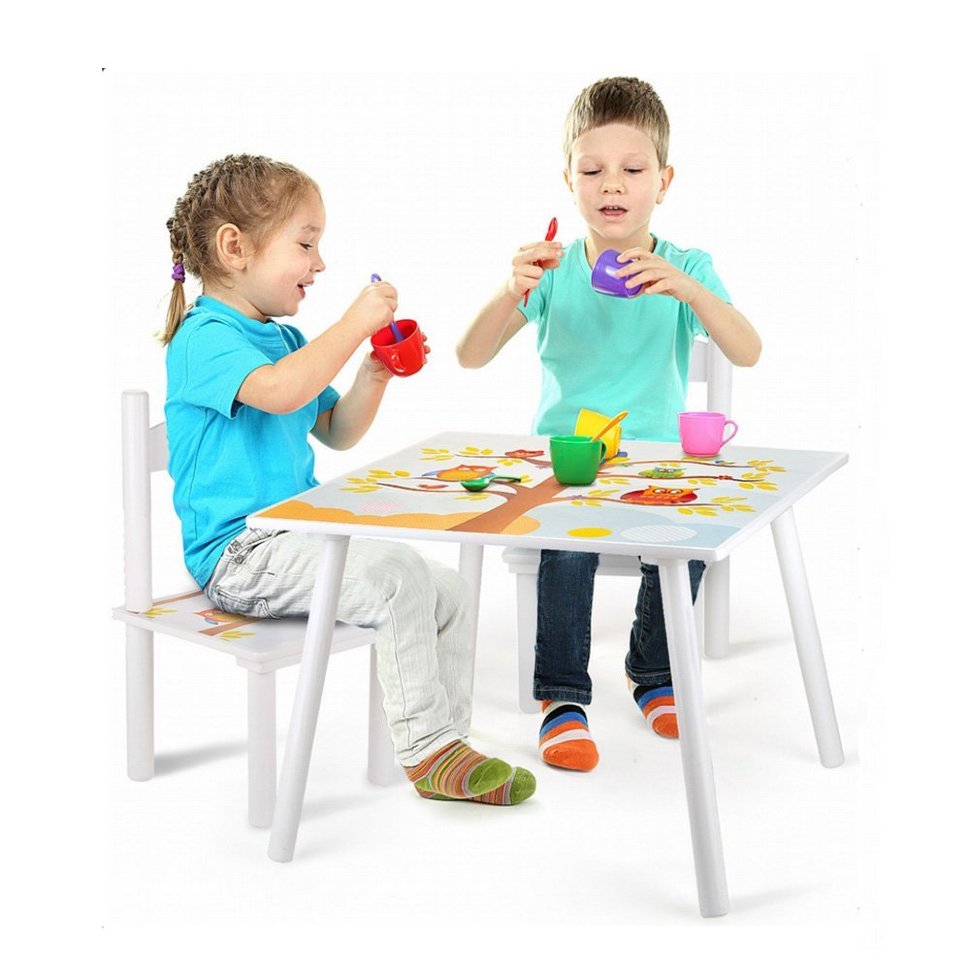 Детский комплект стол и стулья Leomark Eule