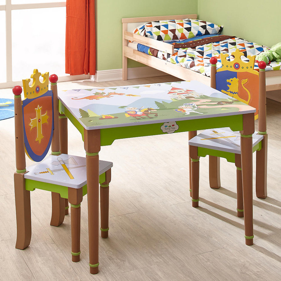 Комплект детской мебели стол со стульями Teamson Knights and Dragons