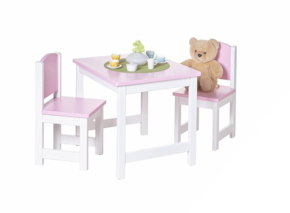 Детский комплект стол и стулья Ticaa Rosa