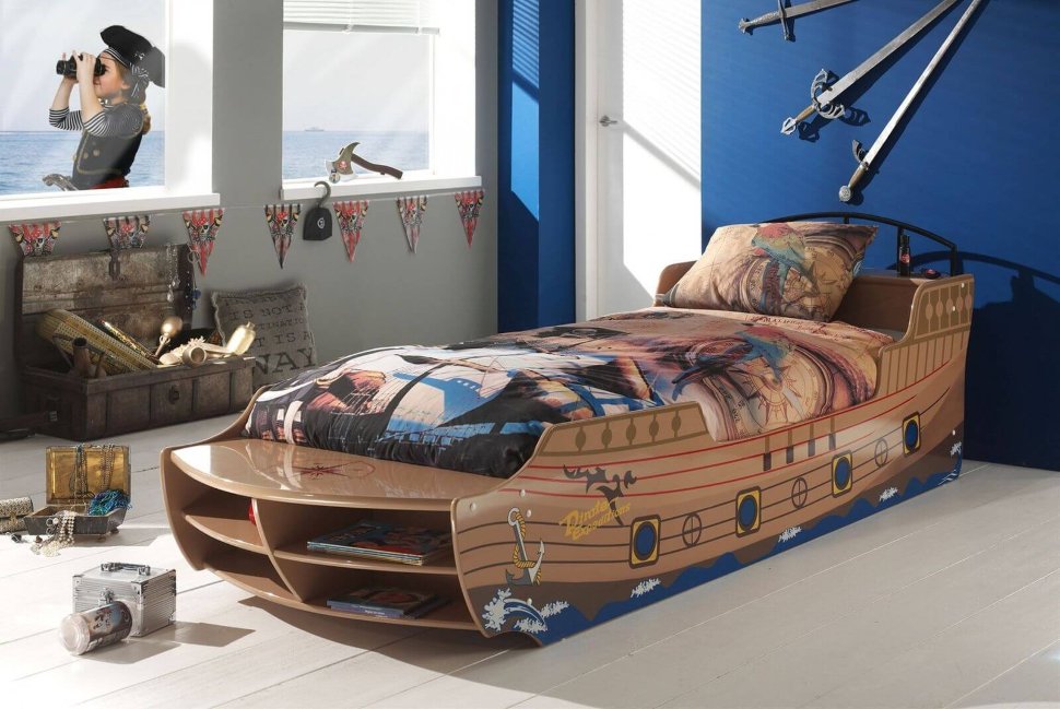 Детская подростковая кровать Vipack Piraten Bett