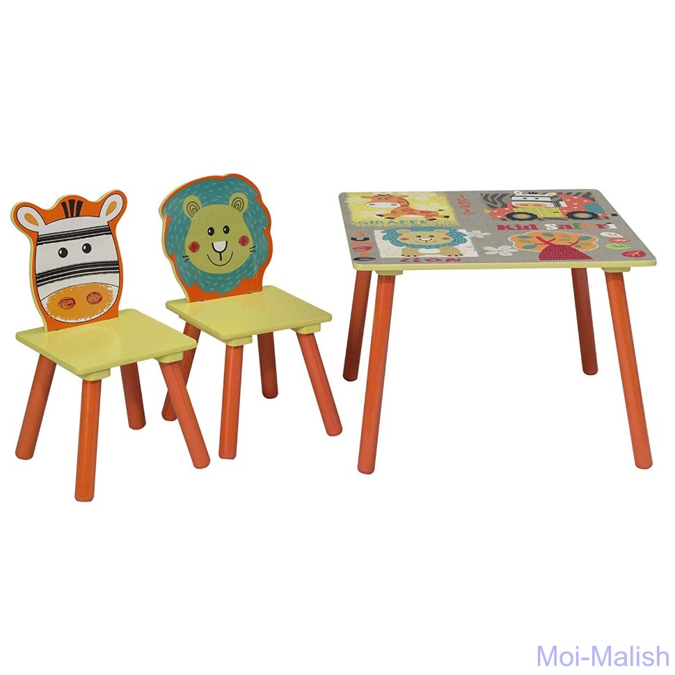 Детский комплект стол и стулья Woltu  Forest Animals