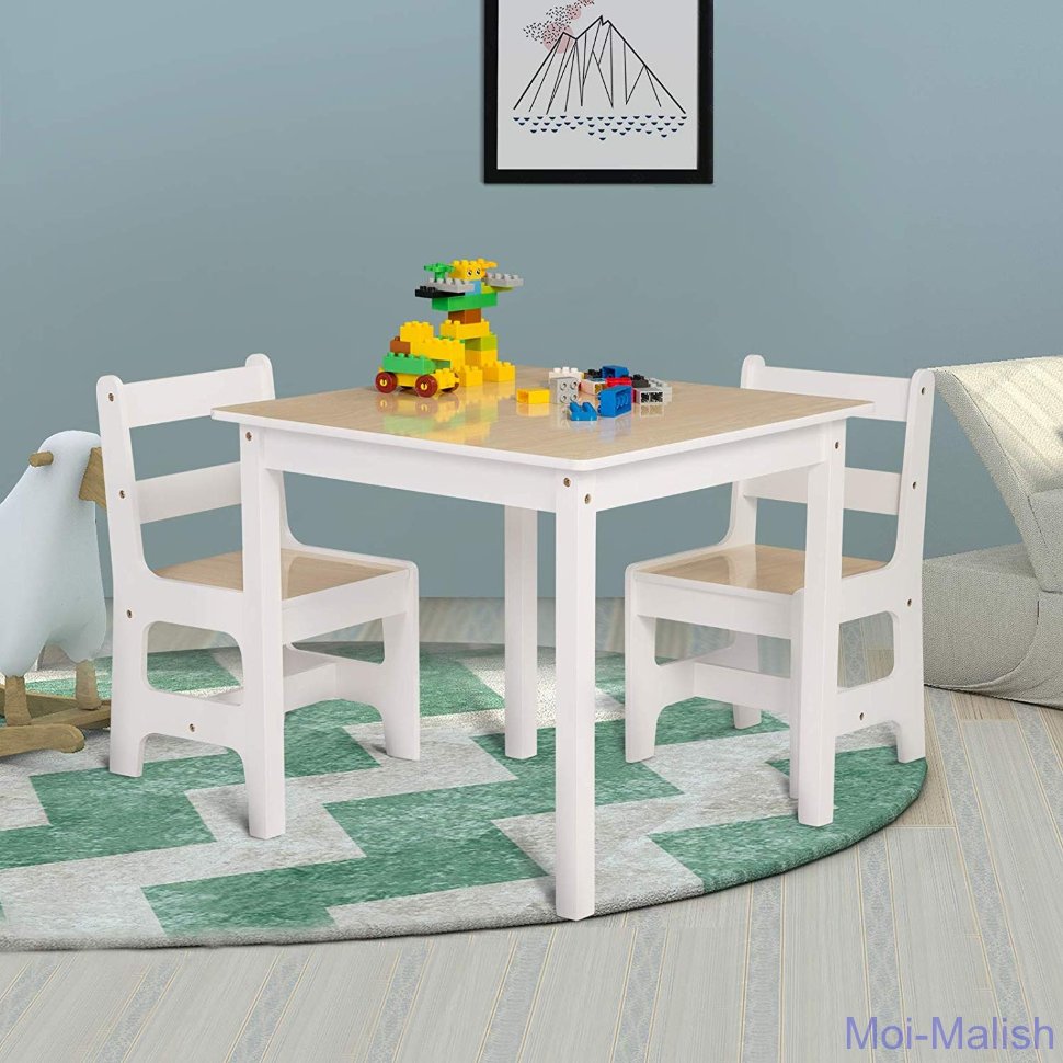 Детский комплект стол и стулья Woltu Setting 